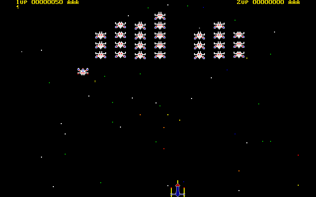 Gameplay of The Galaxians