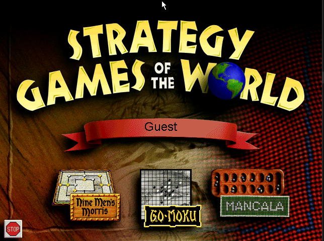 Title screen of Strategy Games of the World