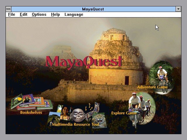 Title screen of MayaQuest Trail