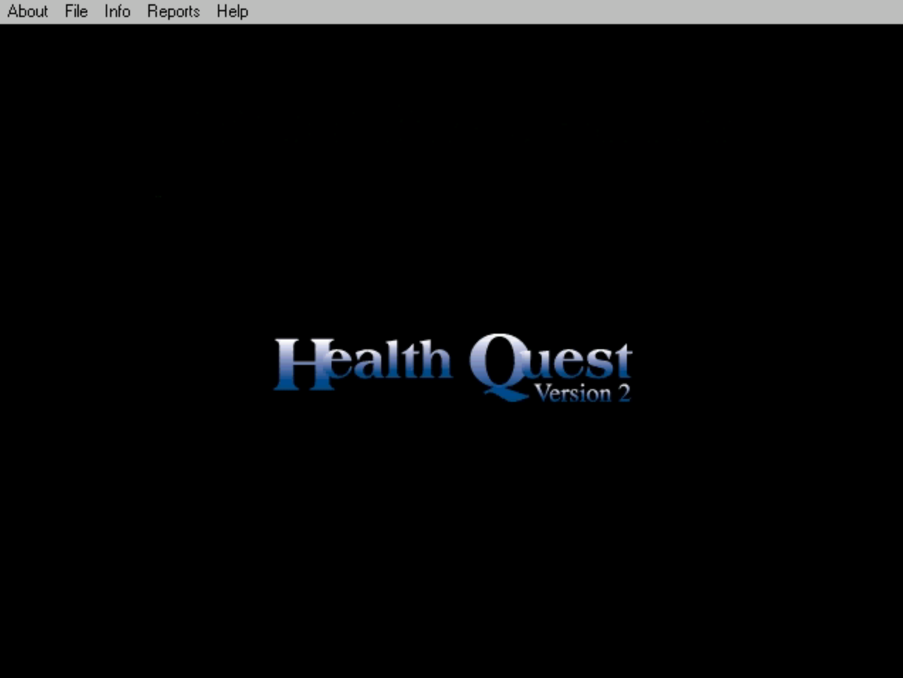 Title screen of Health Quest Version 2