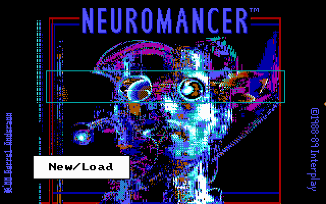 Title screen of Neuromancer