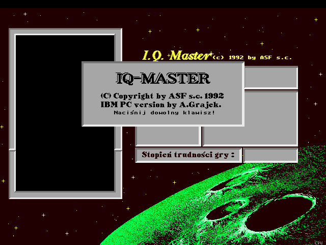 Title screen of IQ Master