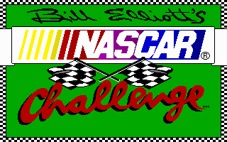 Title screen of Bill Elliott's NASCAR Challenge