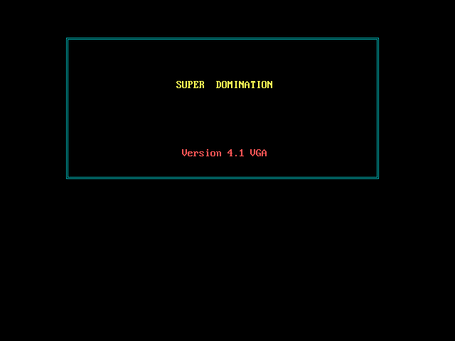 Title screen of Super Domination