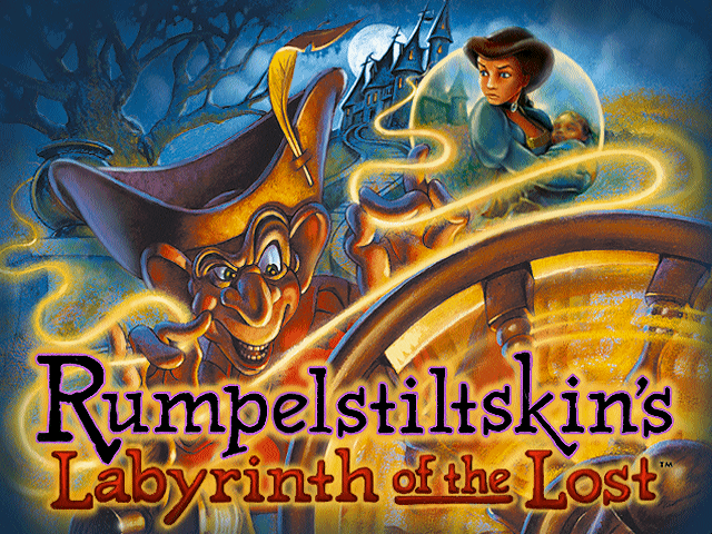 Title screen of Rumpelstiltskin's Labyrinth of the Lost