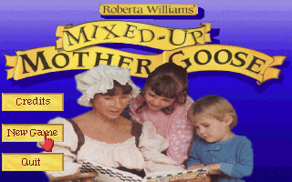 Title screen of Roberta Williams' Mixed-Up Mother Goose