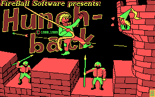 Title screen of Hunchback