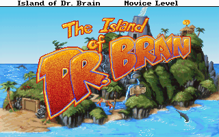 Title screen of The Island of Dr. Brain