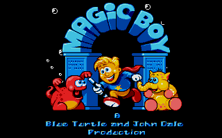 Title screen of Magic Boy