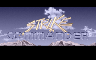 Title screen of Strike Commander