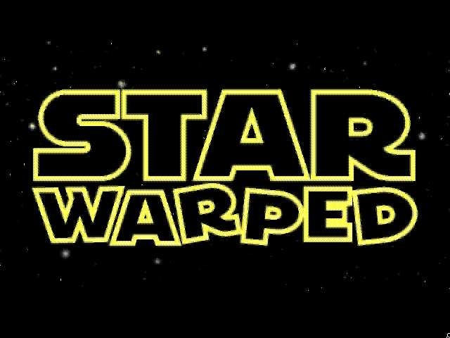 Title screen of Star Warped