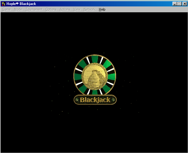 Title screen of Hoyle Blackjack