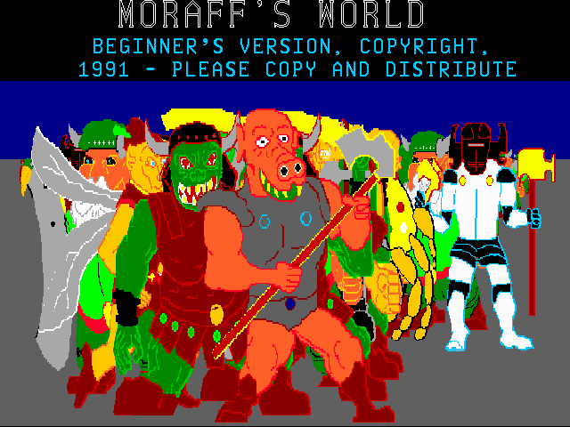 Title screen of Moraff's World