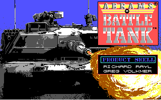 Title screen of Abrams Battle Tank