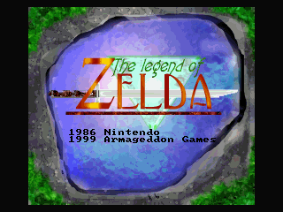 Title screen of Zelda Classic