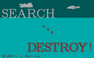 Title screen of Search and Destroy