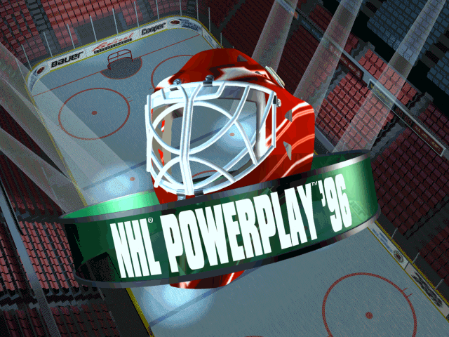 Title screen of NHL Powerplay '96