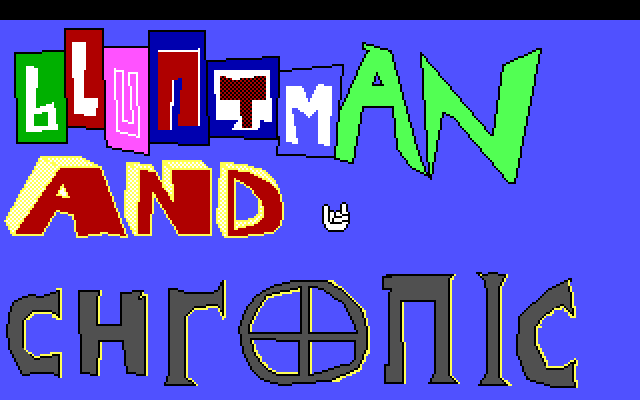 Title screen of Bluntman and Chronic