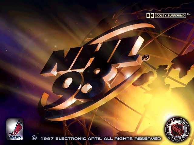 Title screen of NHL 98