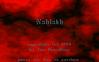 Title screen of Nahlakh