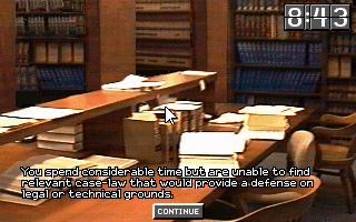 Gameplay of L.A. Law: The Computer Game