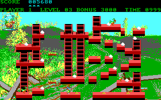 Gameplay of Chuckie Egg