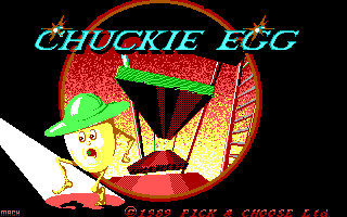 Title screen of Chuckie Egg