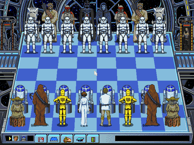 Gameplay of The Software Toolworks' Star Wars Chess