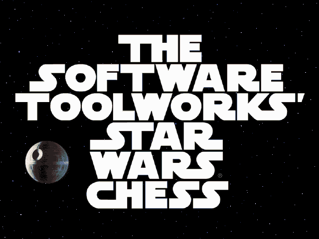 Title screen of The Software Toolworks' Star Wars Chess