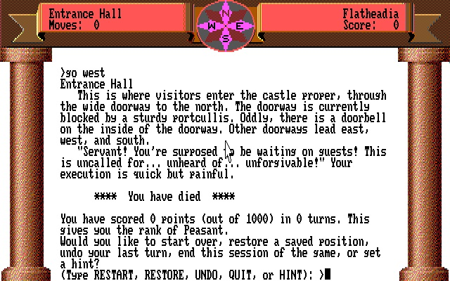 Gameplay of Zork Zero: The Revenge of Megaboz
