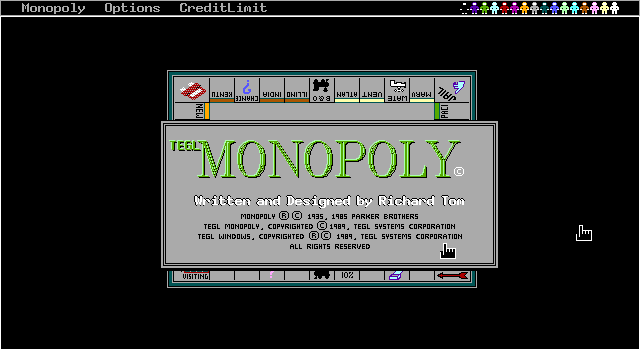 Title screen of TEGL Monopoly