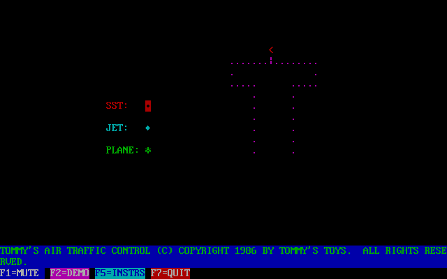 Title screen of Tommy's ATC