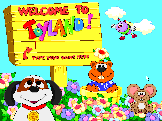 Title screen of Fisher-Price: Learning in Toyland