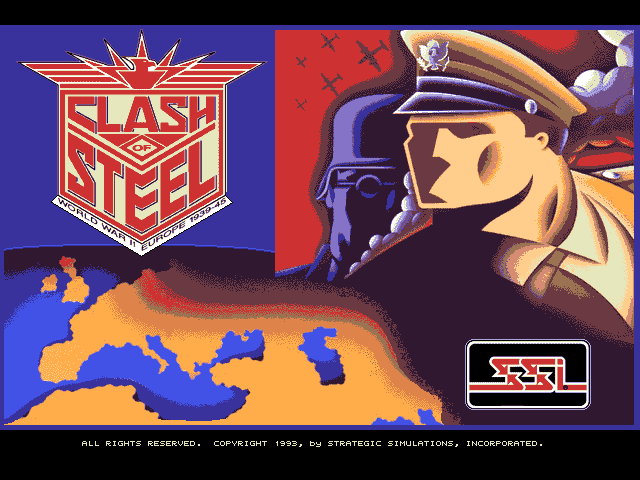 Title screen of Clash of Steel: World War II, Europe 1939-45