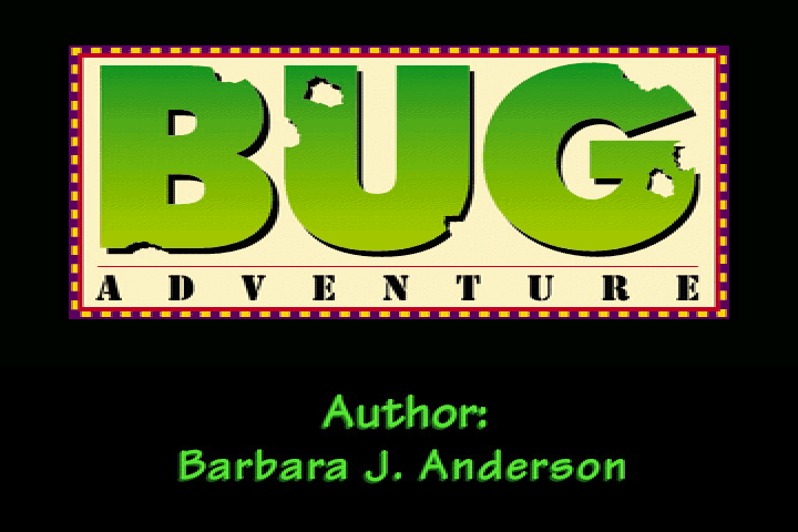 Title screen of Bug Adventure