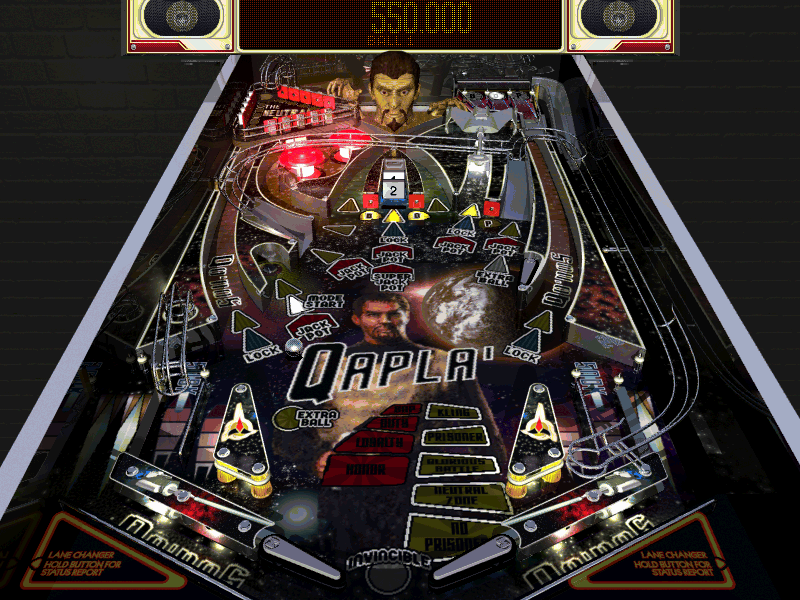 Gameplay of Star Trek Pinball