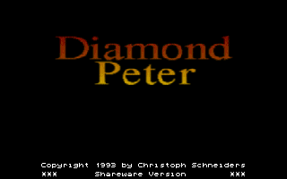Title screen of Diamond Peter