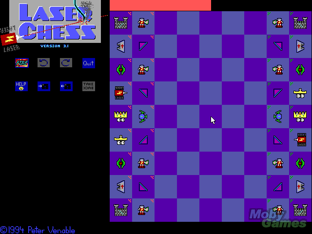 Title screen of Laser Chess (1994)