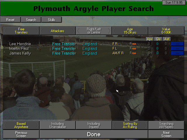 Gameplay of Championship Manager 2