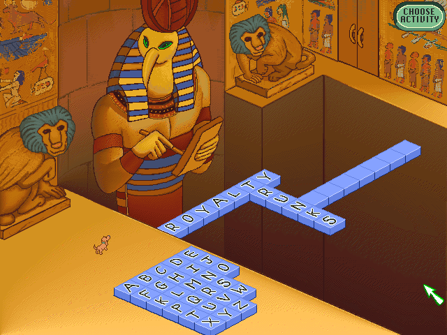 Gameplay of The ClueFinders 4th Grade Adventures: Puzzle of the Pyramid