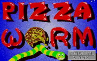 Title screen of Pizza Worm