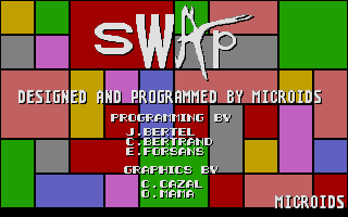 Title screen of Swap