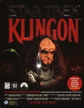 Box front of Star Trek: Klingon