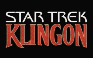 Title screen of Star Trek: Klingon