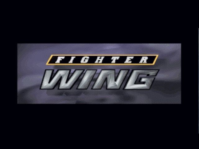 Title screen of Fighter Wing