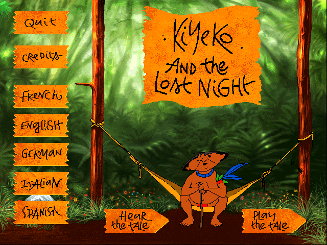 Title screen of Kiyeko and the Lost Night