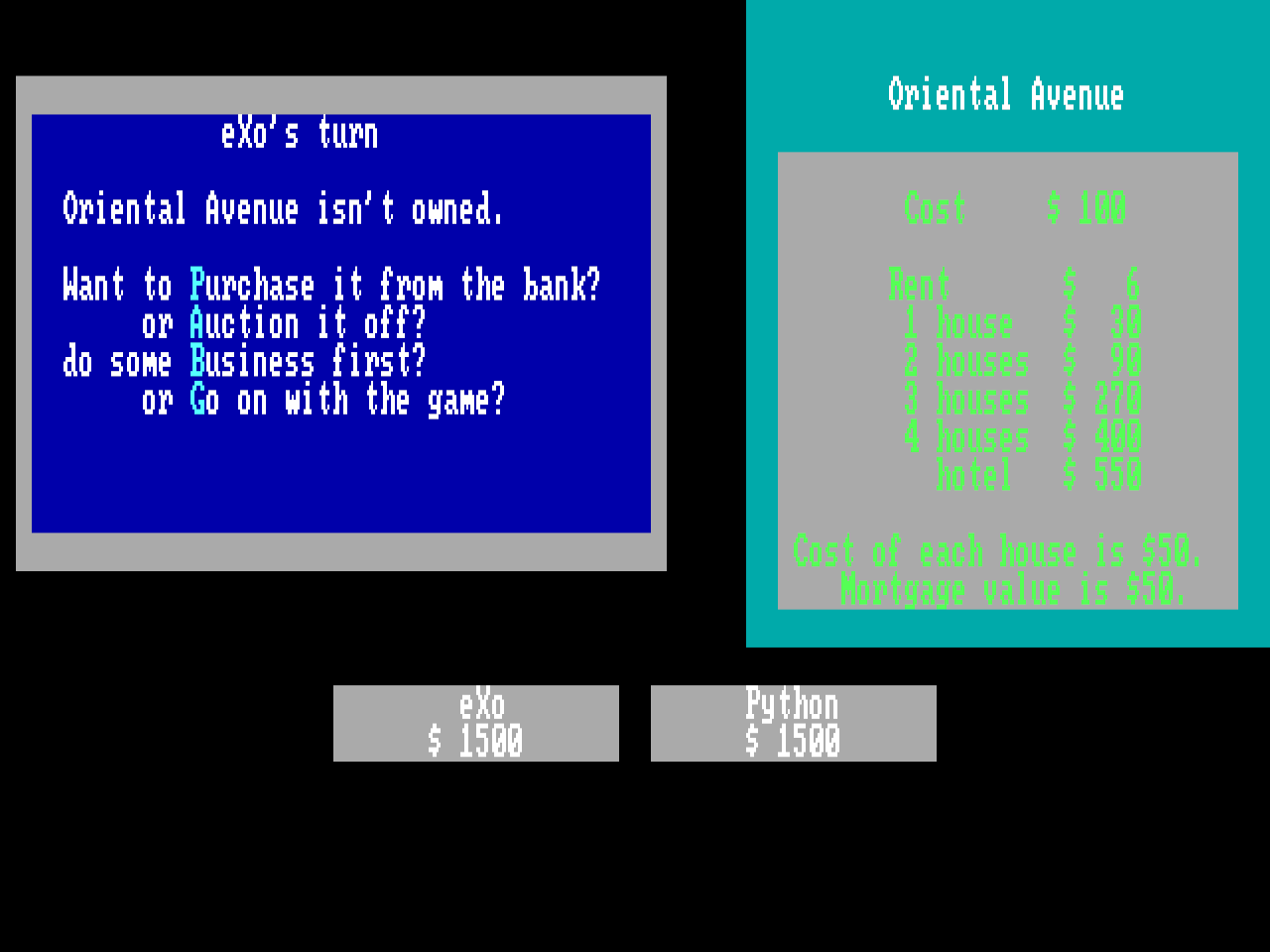 Gameplay of Monopoly