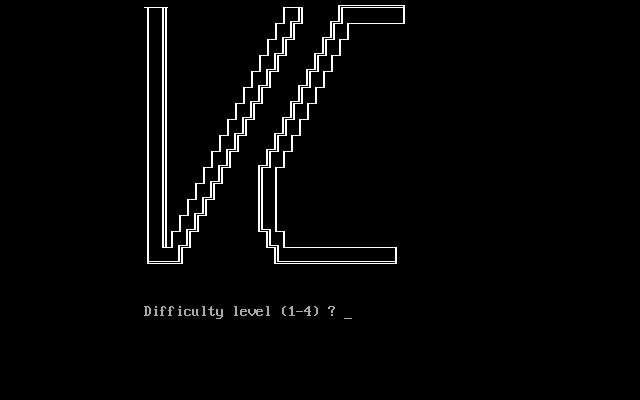 Title screen of VC
