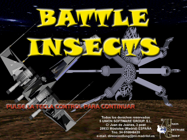 Title screen of Battle Insects