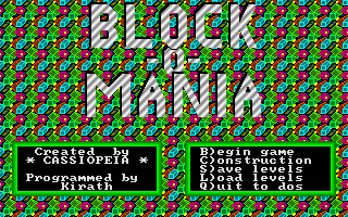 Title screen of Block-O-Mania